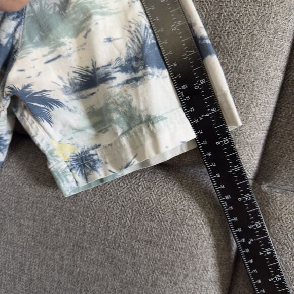 Men's Large Tropical Print Short Sleeve Button Up Pocket Shirt - Picture 14 of 14